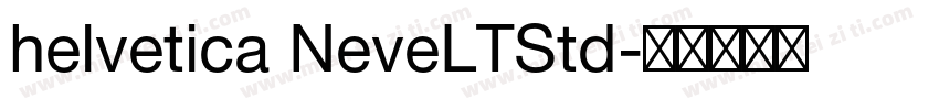 helvetica NeveLTStd字体转换